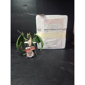 Scorch McGnarley Dragon Figurine, Fiery Youngbloods Drummer, Hamilton Collection